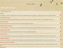 Tablet Screenshot of military-terms.blogspot.com