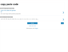 Tablet Screenshot of copypastecode.blogspot.com