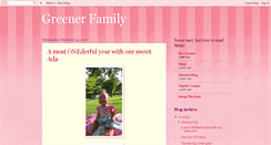Desktop Screenshot of cachgreenerfamily.blogspot.com