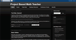 Desktop Screenshot of projectbasedmathteacher.blogspot.com