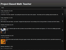 Tablet Screenshot of projectbasedmathteacher.blogspot.com