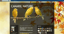 Desktop Screenshot of canarilnature.blogspot.com