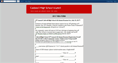 Desktop Screenshot of caldwell-alumni.blogspot.com