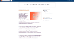 Desktop Screenshot of cubanuevosocialismo.blogspot.com