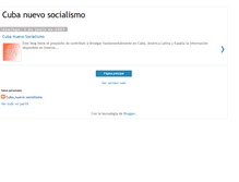 Tablet Screenshot of cubanuevosocialismo.blogspot.com