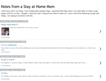 Tablet Screenshot of notesfromastayathomemom.blogspot.com
