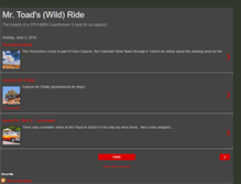 Tablet Screenshot of mrtoadsride.blogspot.com