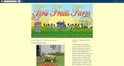 Desktop Screenshot of firstfruitsfarm.blogspot.com