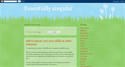 Desktop Screenshot of essentiallysingular.blogspot.com