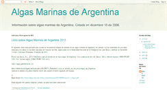 Desktop Screenshot of algasmarinasdeargentina.blogspot.com