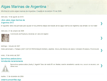 Tablet Screenshot of algasmarinasdeargentina.blogspot.com