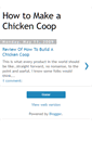 Mobile Screenshot of howtomakeachickencoop.blogspot.com