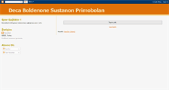 Desktop Screenshot of deca-sustanon-boldenone.blogspot.com