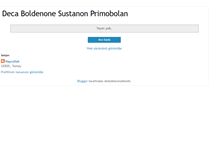 Tablet Screenshot of deca-sustanon-boldenone.blogspot.com