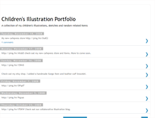 Tablet Screenshot of childrensillustrationportfolio.blogspot.com