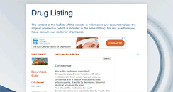 Desktop Screenshot of druglisting.blogspot.com
