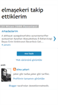 Mobile Screenshot of elmasekeri-takipettiklerim.blogspot.com