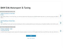 Tablet Screenshot of bmw-e46-tuning.blogspot.com