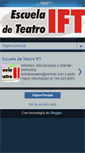 Mobile Screenshot of escueladeteatroift.blogspot.com