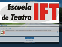 Tablet Screenshot of escueladeteatroift.blogspot.com