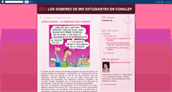 Desktop Screenshot of lossaberesdemisestudiantesenconalep.blogspot.com