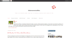 Desktop Screenshot of littlemomentsofbliss.blogspot.com