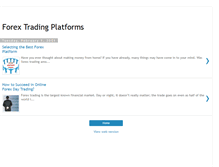 Tablet Screenshot of forex-platforms.blogspot.com