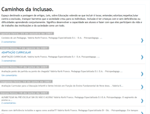 Tablet Screenshot of caminhosdainclusao.blogspot.com