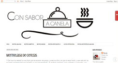 Desktop Screenshot of consaboracanela.blogspot.com
