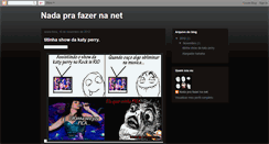 Desktop Screenshot of nadaprafazernanet.blogspot.com