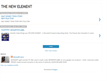 Tablet Screenshot of microsoftandthenewelement.blogspot.com