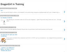 Tablet Screenshot of dragongirlintraining.blogspot.com