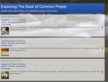 Tablet Screenshot of exploringananglicanprayerbook.blogspot.com