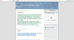 Desktop Screenshot of alevelgeo.blogspot.com