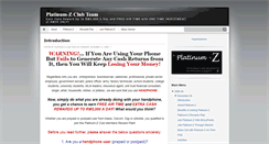 Desktop Screenshot of platinumzclub.blogspot.com
