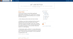 Desktop Screenshot of aparchives.blogspot.com