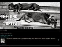 Tablet Screenshot of dachshundlove.blogspot.com