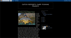 Desktop Screenshot of carpfishinginfrancecatchreport.blogspot.com