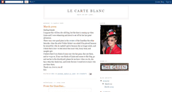 Desktop Screenshot of lecarteblanc.blogspot.com