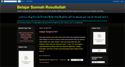 Desktop Screenshot of belajarsunnahrosul.blogspot.com