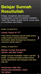 Mobile Screenshot of belajarsunnahrosul.blogspot.com