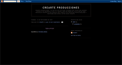 Desktop Screenshot of crearteproducciones.blogspot.com