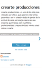Mobile Screenshot of crearteproducciones.blogspot.com
