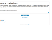 Tablet Screenshot of crearteproducciones.blogspot.com