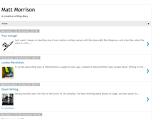 Tablet Screenshot of matthewmorrison77.blogspot.com