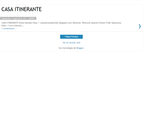 Tablet Screenshot of casaitinerante.blogspot.com