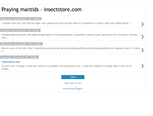 Tablet Screenshot of prayingmantids.blogspot.com