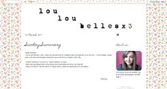Desktop Screenshot of louloubellesx3.blogspot.com