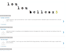 Tablet Screenshot of louloubellesx3.blogspot.com