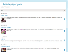 Tablet Screenshot of beadspaperyarn.blogspot.com